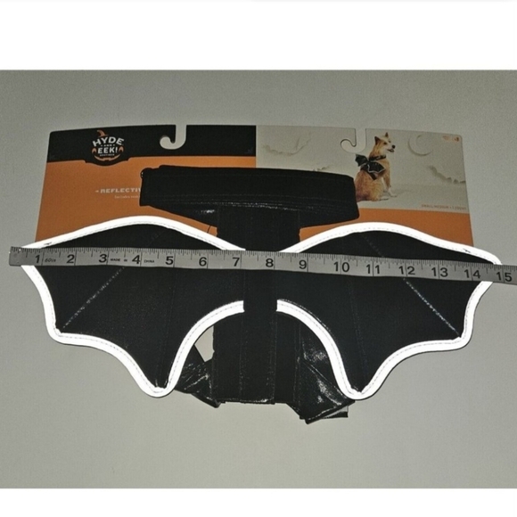 NWT Reflective Bat Wings Halloween Costume Accessory Hyde & Eek Dog Small/Medium - Picture 7 of 8